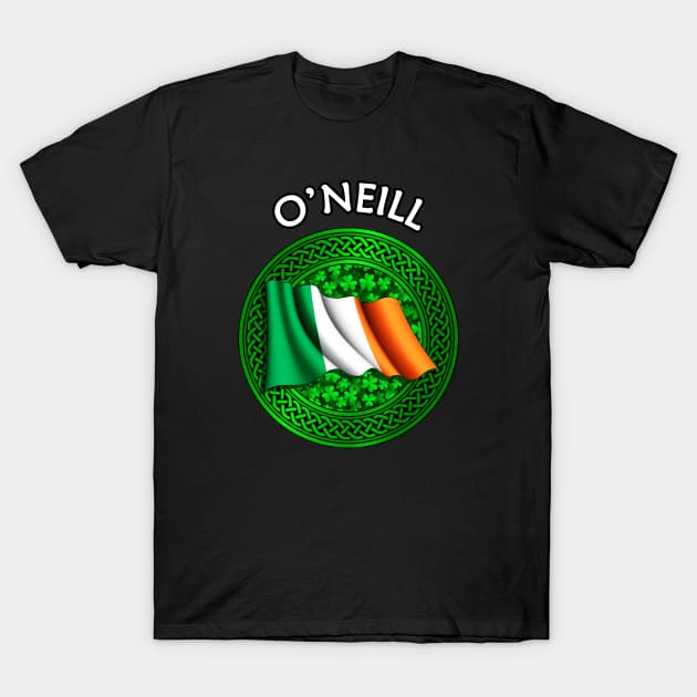 Irish Flag Shamrock Celtic Knot - O'Neill T-Shirt by Taylor'd Designs